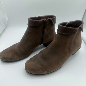 Ecco Casual Leather Ankle Boot Womens Size 39 EU / 8.5 US P245693258942 Brown